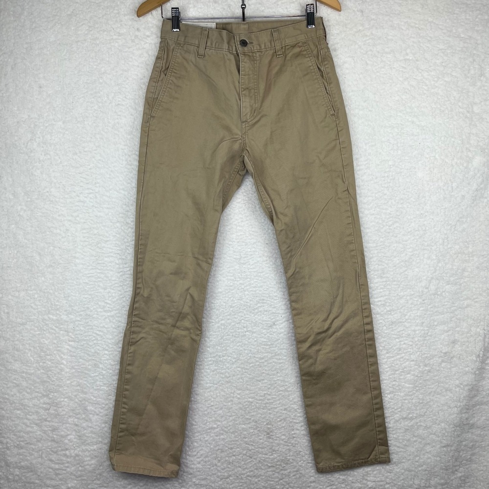 Levis Mens Khaki Chino Pants Slim Straight Tan 5 Pocket 29x32